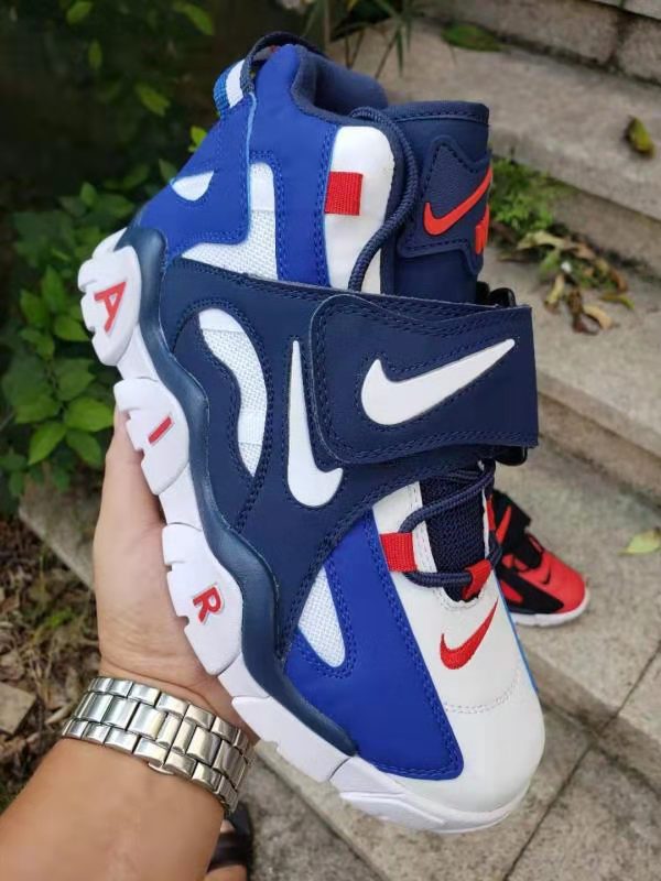Women Nike Air Barrage Mid QS Blue White Red Shoes